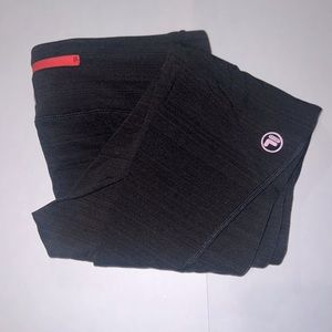 Fila sport leggings with zipper in the back size m